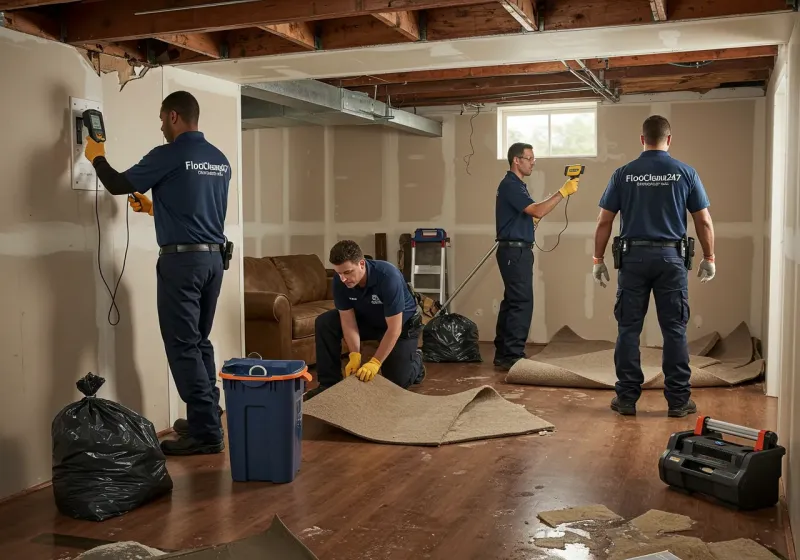 Flood DamageMaterial Assessment and Debris Removal process in East Pasadena, CA