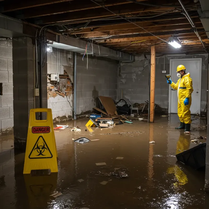 Flooded Basement Electrical Hazard in East Pasadena, CA Property